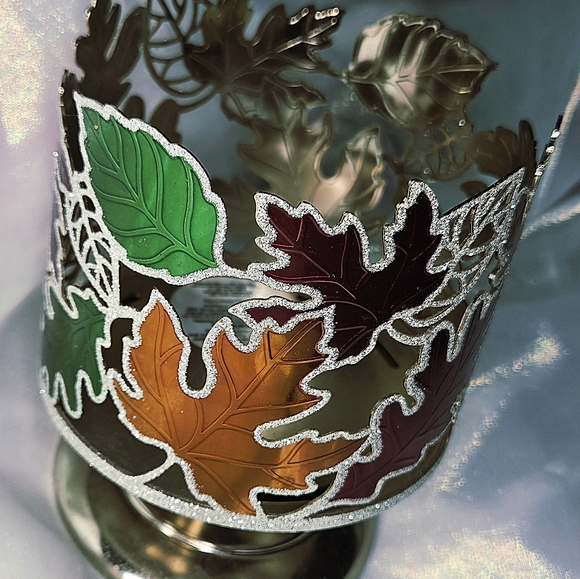 Bath and Body Works Fall Leaf 3 Wick Candle Holder - Picture 3 of 9